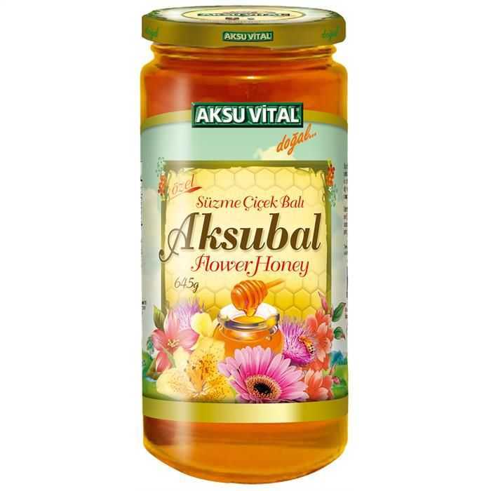 Aksubal Süzme Çiçek Balı 645 gr.