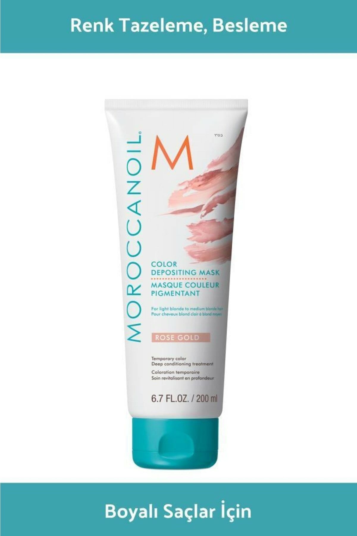 Moroccanoil Depositing Rosegold Renk Tazeleyeci Bakım Maskesi 200 ml