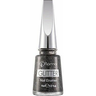 Flormar Glitter Oje - 10 Blackstar