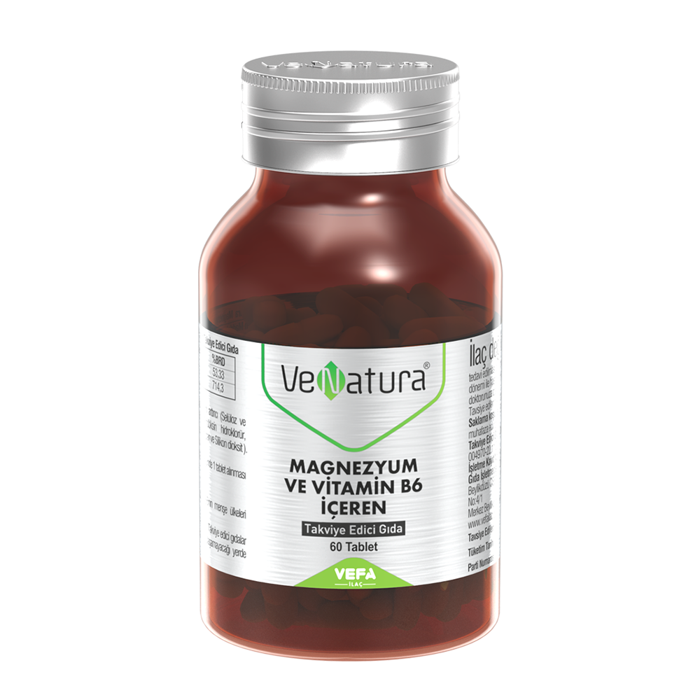 Venatura Magnezyum Ve Vitamin B6 60 Tablet