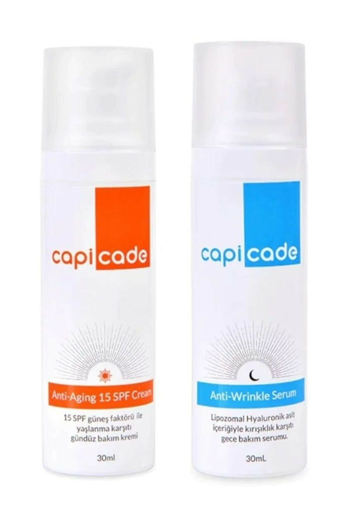 Capicade Gece Gündüz Bakim Seti - Gece Serumu 30 ml + Gündüz Kremi 30 ml