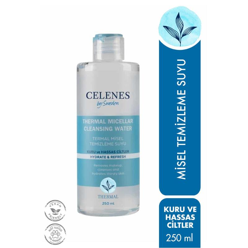 Celenes By Sweden Celenes Thermal Misel Temizleme Suyu 250 ml - Kuru ve Hassas Ciltler
