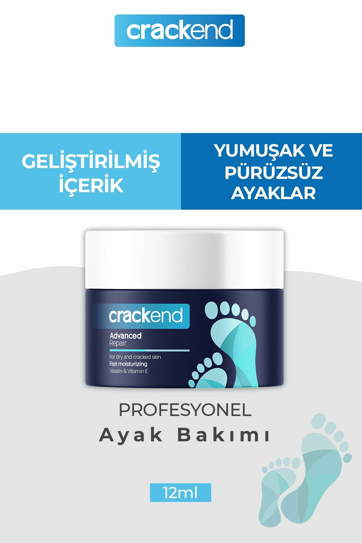 Crackend Ayak Bakım Kremi 12 ml