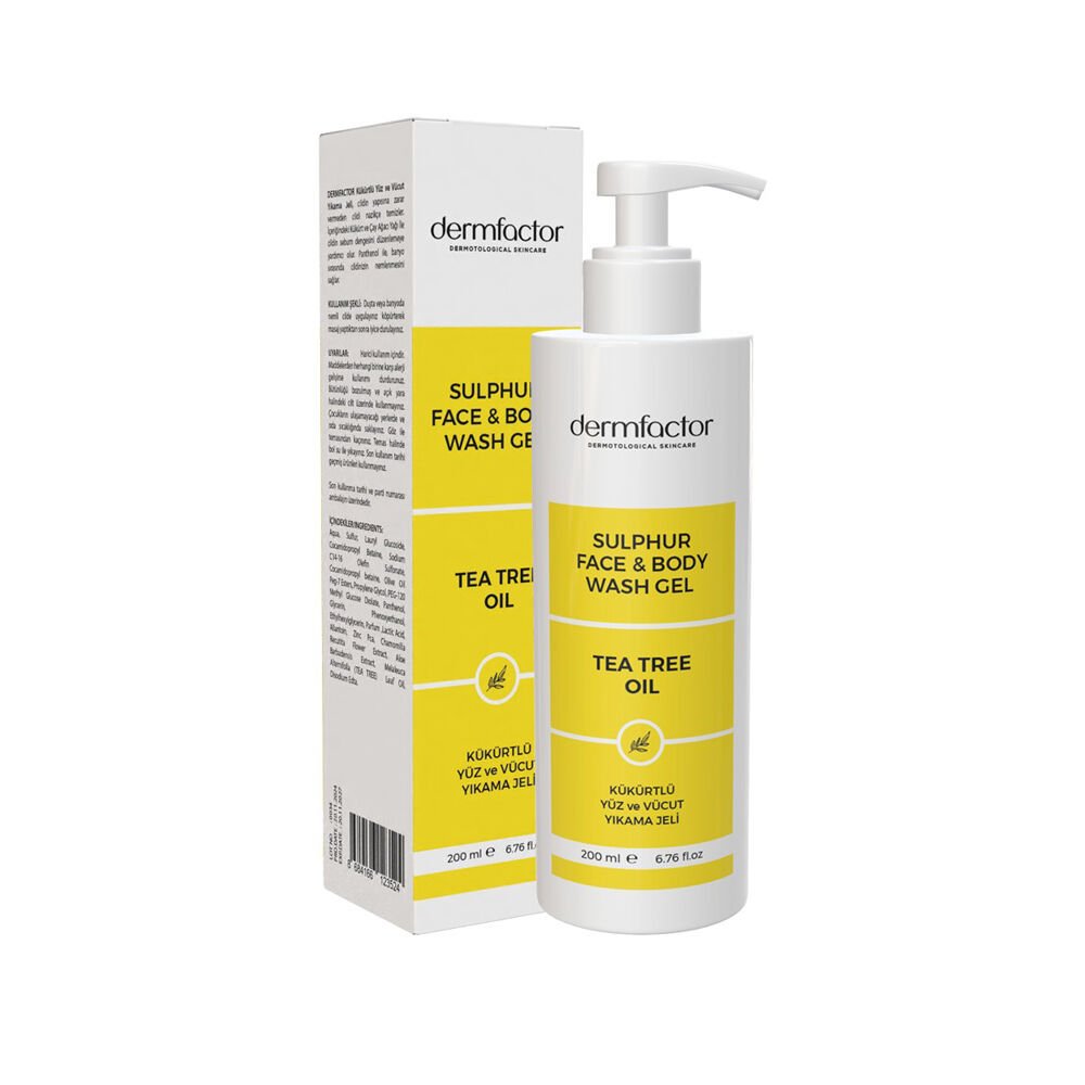 Dermfactor Kükürtlü Vücut Yıkama Jeli 200 ml