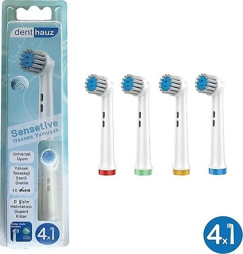 Denthauz Şarjlı Yedek Başlık Yetişkin 4'lü