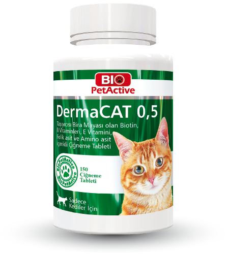 DermaCAT 0,5 | 150 Tablet Kediler İçin Bira Mayası Tableti 75gr