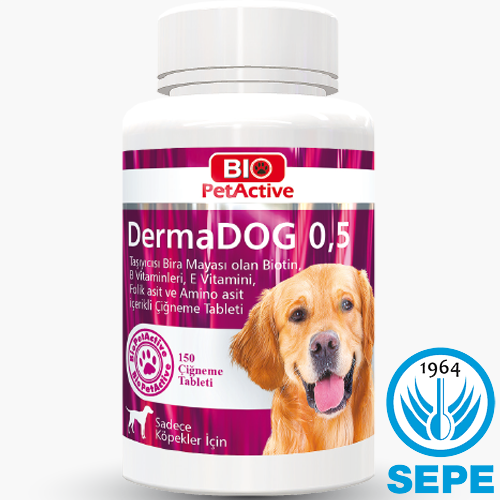DermaDOG 0,5 | 150 Tablet öpekler için Bira Mayası Tableti