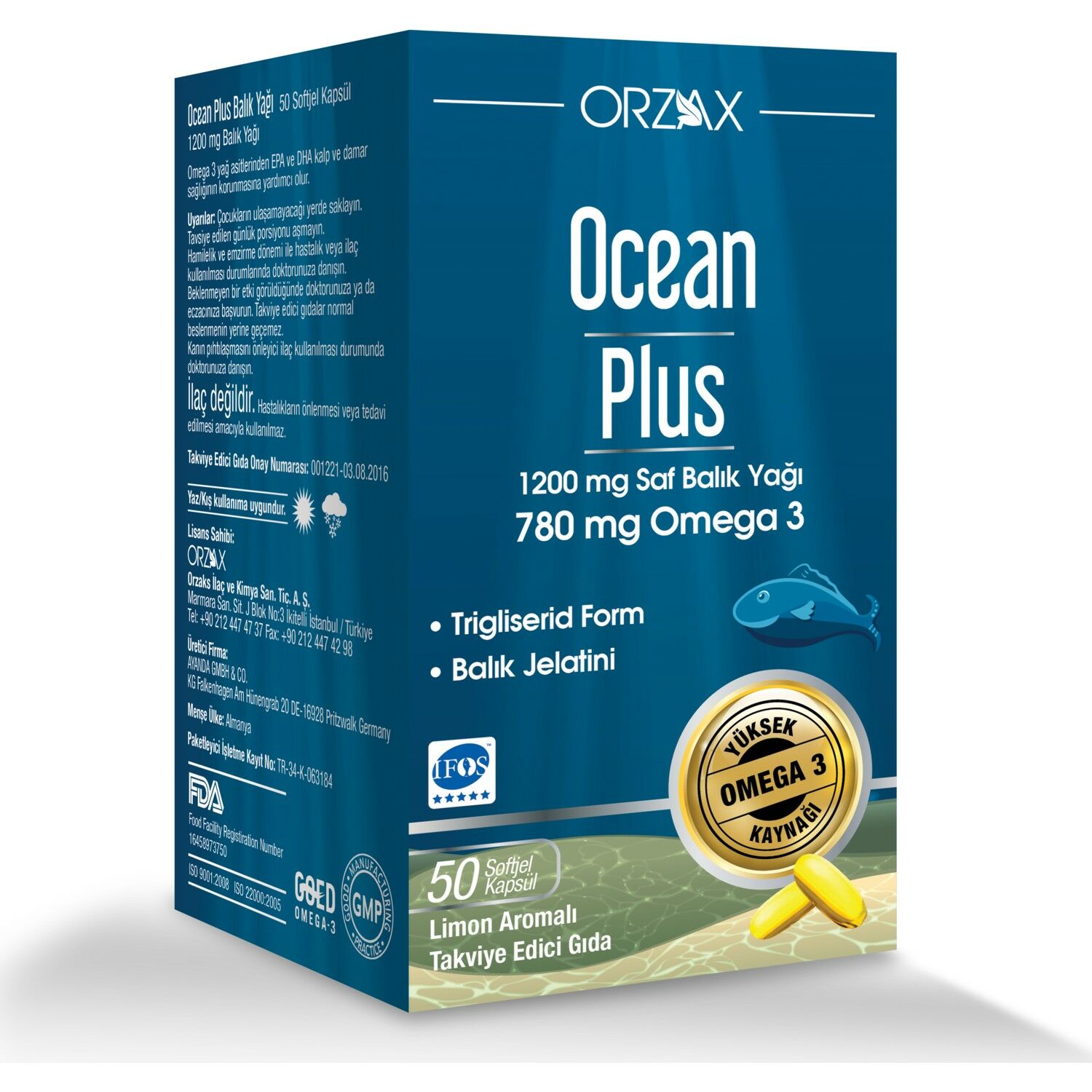 Ocean Omega 3 & QH 30 Kapsül + Day2Day The Collagen Beauty Intense 7 Saşe (189,50 TL Etiketli)