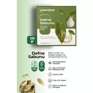 Greenlabel Defne Sabunu Natural Saç ve Cilt İçin 120 gr