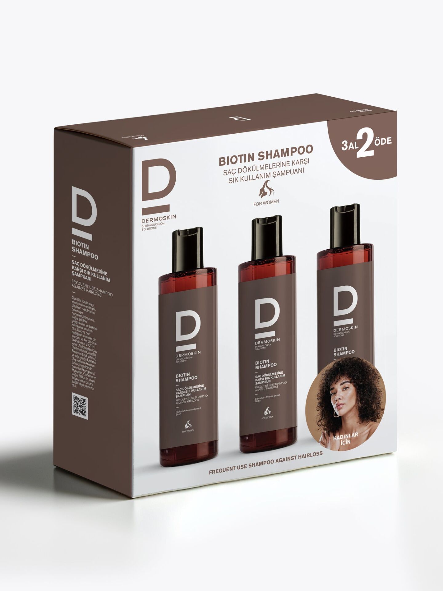 Dermoskin Biotin Şampuan Saç Dökülmesine Karşı Kadın 200 ml - 3 Al 2 Öde