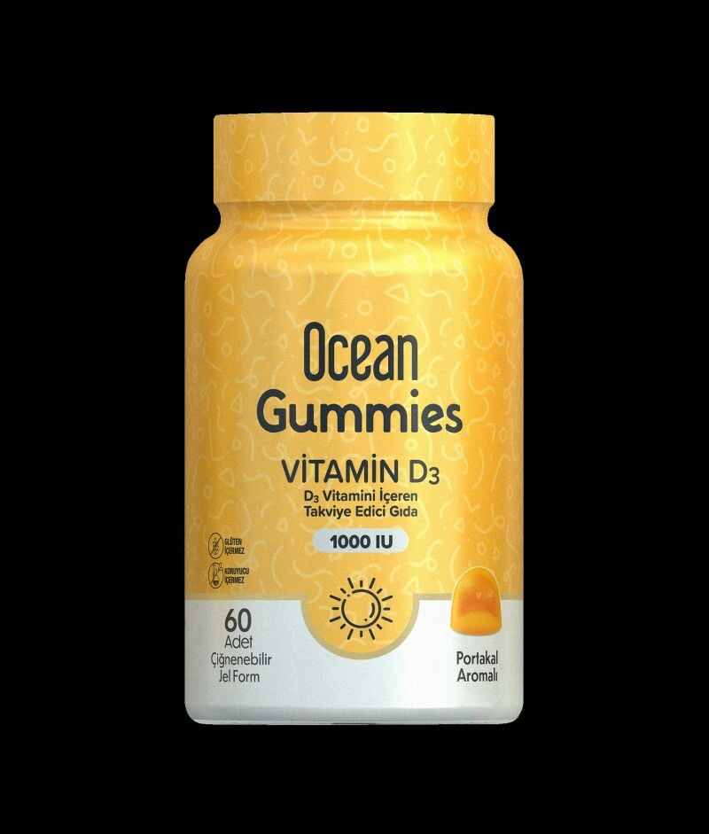 Ocean Gummıes Vıtamın D3 1000 Iu Cıg Jel  Form