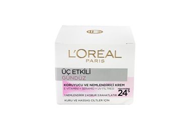 LOreal Paris Hassas Ciltler İçin Etkili Günlük Bakım Kremi 50 ml