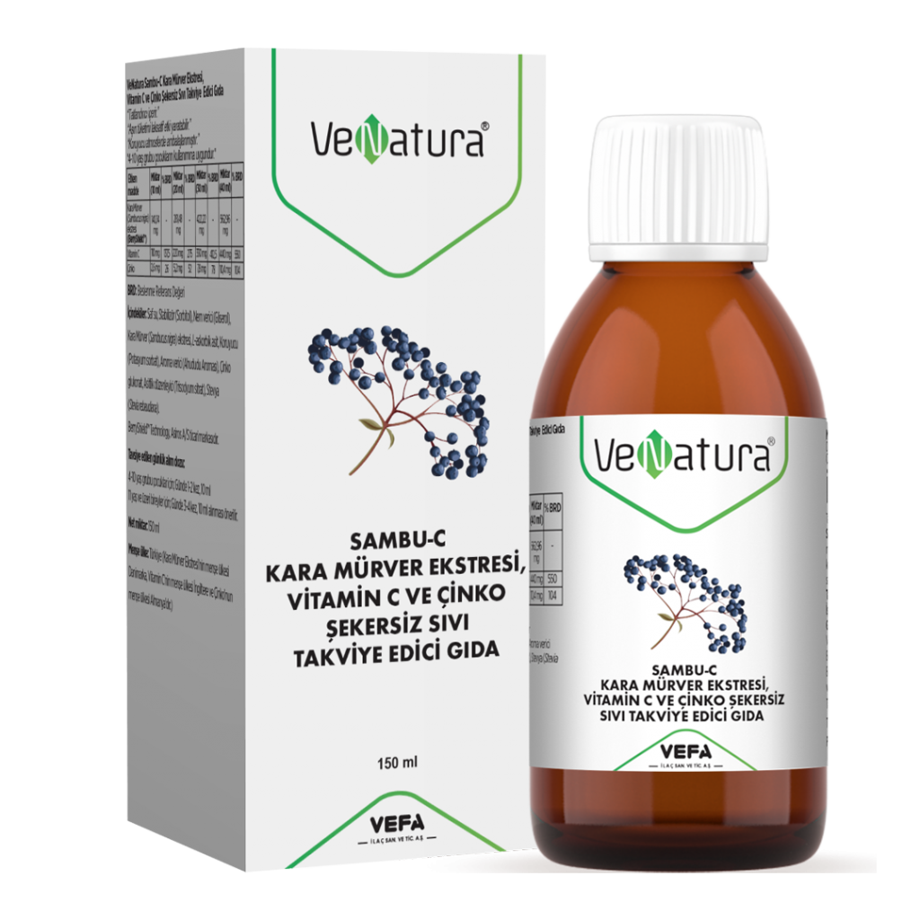 Venatura Sambu-C Kara Mürver Ekstresi Şurup 150ml