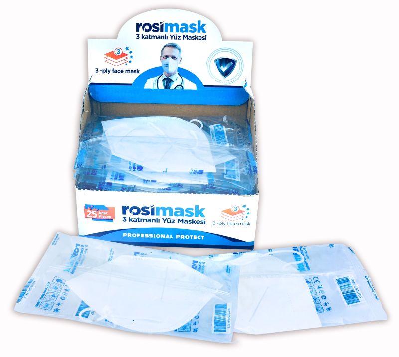 Maske  Rosımask 5 Katlı Teklı Ffp3