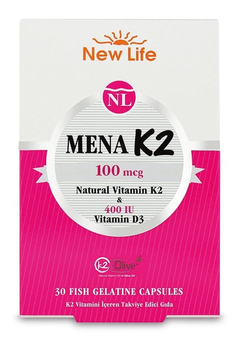 New Life Mena K2 100 Mcg 30 Kapsül