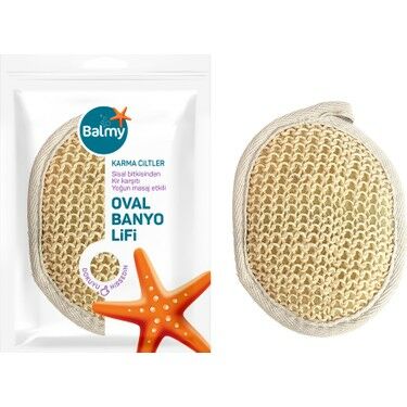 Balmy Naturel Sisal Doğal Banyo Lifi Oval