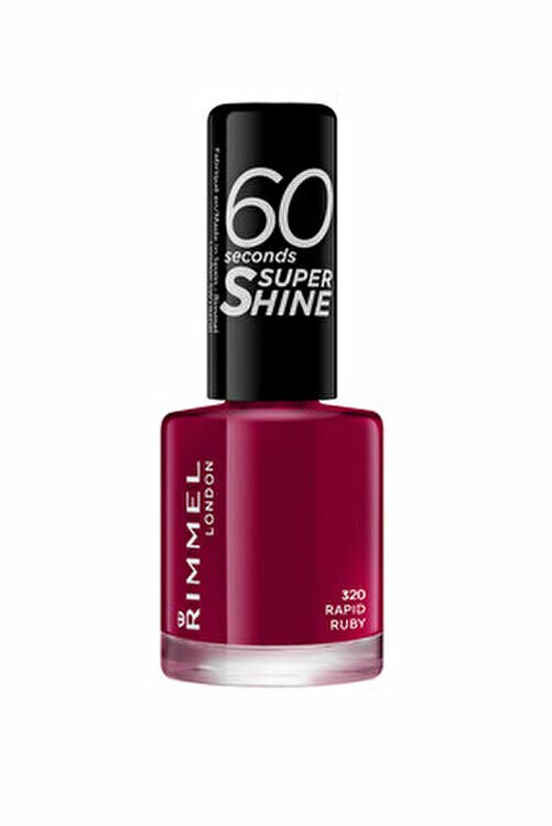 Rimmel London 60 Seconds Super Shine Oje - 320 Rapid Ruby