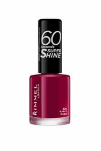 Rimmel London 60 Seconds Super Shine Oje - 320 Rapid Ruby