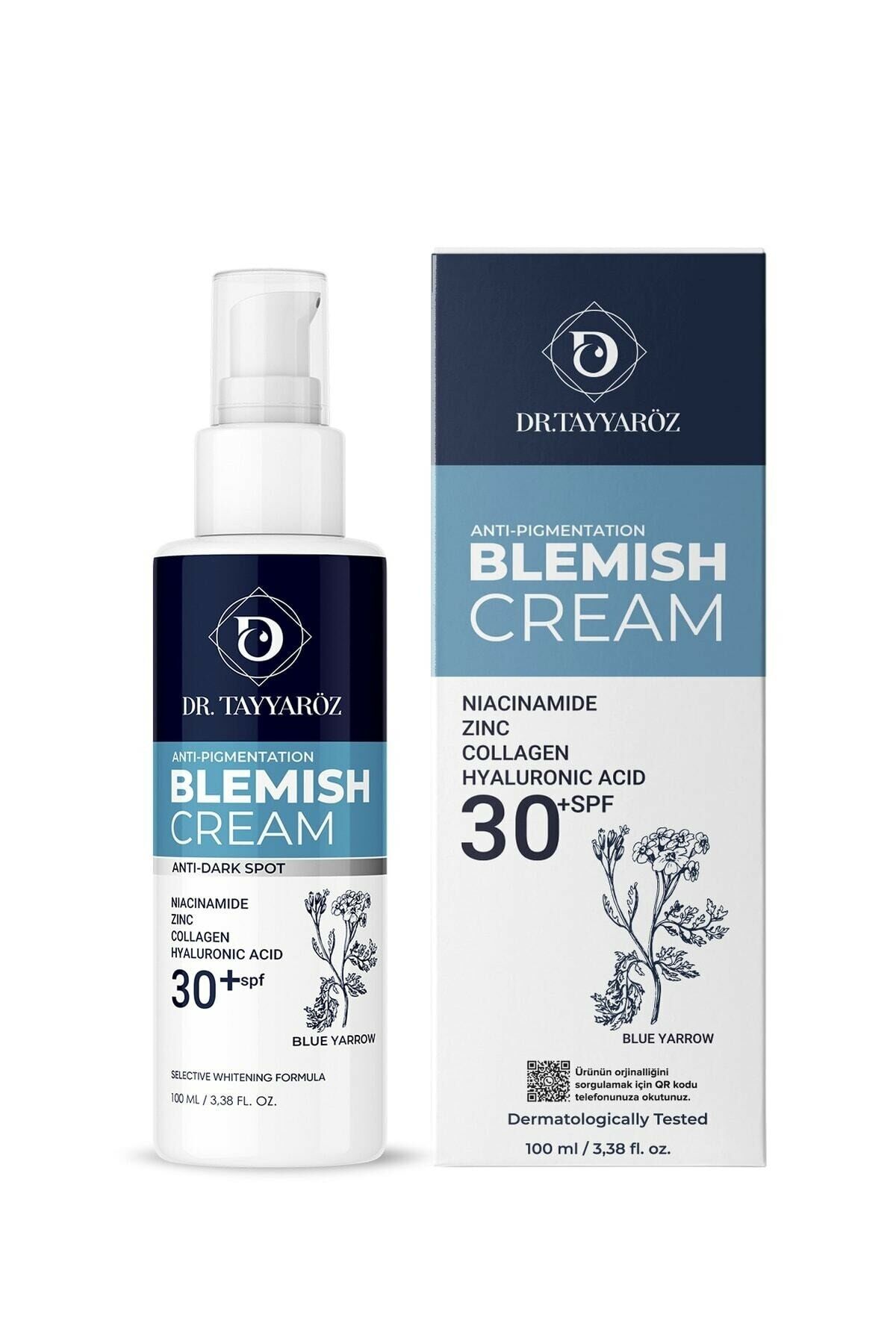 Dr. Tayyaröz Cilt Beyazlatıcı Leke Kremi SPF30 100 ml