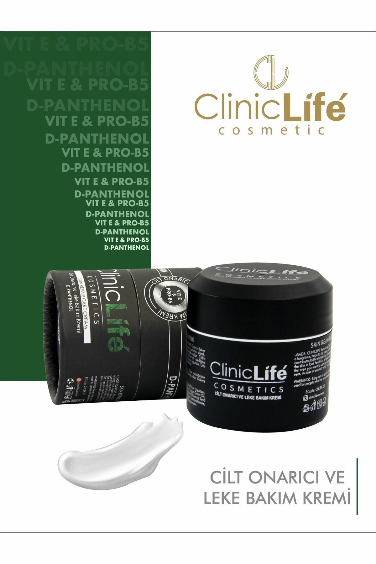 Clinic Life Cilt Onarıcı ve Leke Bakım Kremi 50 ml