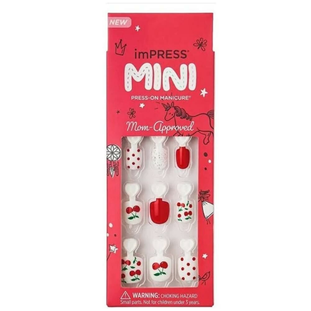 Impress Mini Çocuk Takma Tırnak Kiraz