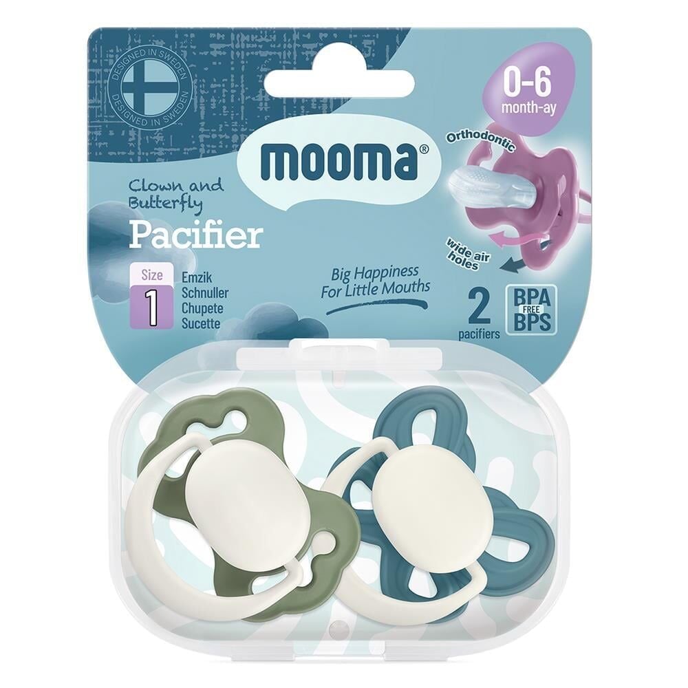 Mooma Pacifier Palyaço ve Kelebek Emzik No:1