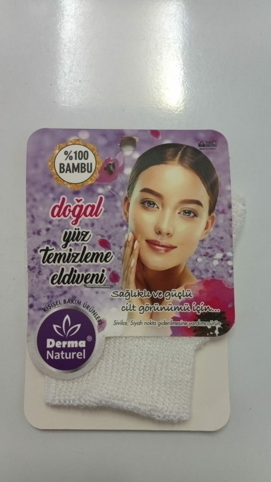 Derma Natural Bambu Yüz Temizleme Eldiveni