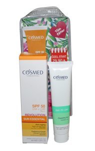 Cosmed Yaşlanma Karşıtı Koruma Spf50 40ml Temizleme Jeli 40ml Hediye