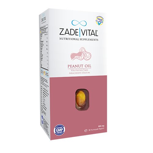 Zade Vital Yer Fistiği Yaği Blister 30 Yumuşak Kapsül
