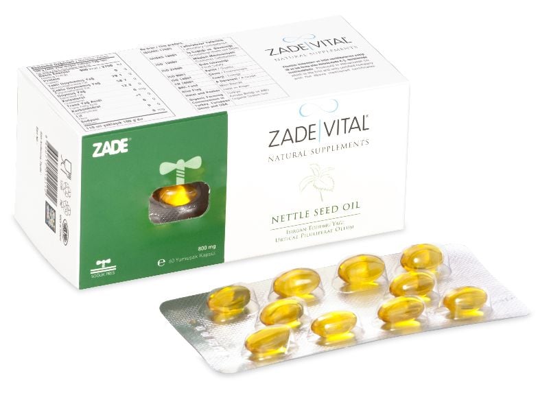 Zade Vital İsirgan Tohumu Yaği 30 Yumuşak Kapsül Blister
