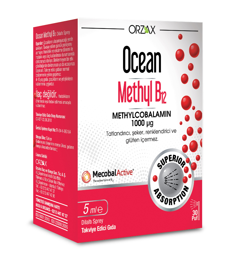 Ocean Methyl B12 Sprey 5 Ml