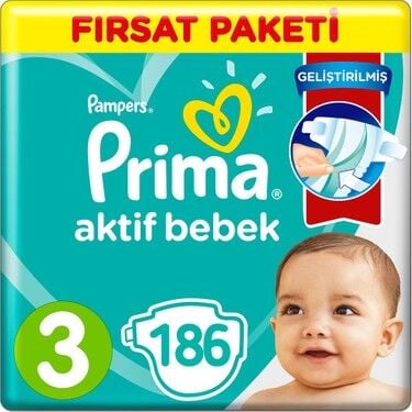 Prima 3 Aktif Bebek Bezi 6-10 kg 41 Adet