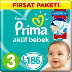 Prima 3 Aktif Bebek Bezi 6-10 kg 41 Adet