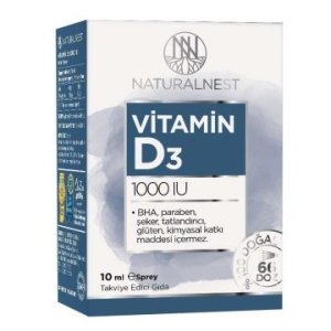 SKT:11/2022 Naturalnest Vitamin D3 1000 IU 10ml Sprey