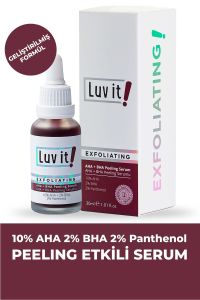 Luv It! Canlandırıcı ve Cilt Tonu Eşitleyici Aha Bha Peeling Serum 30 ml