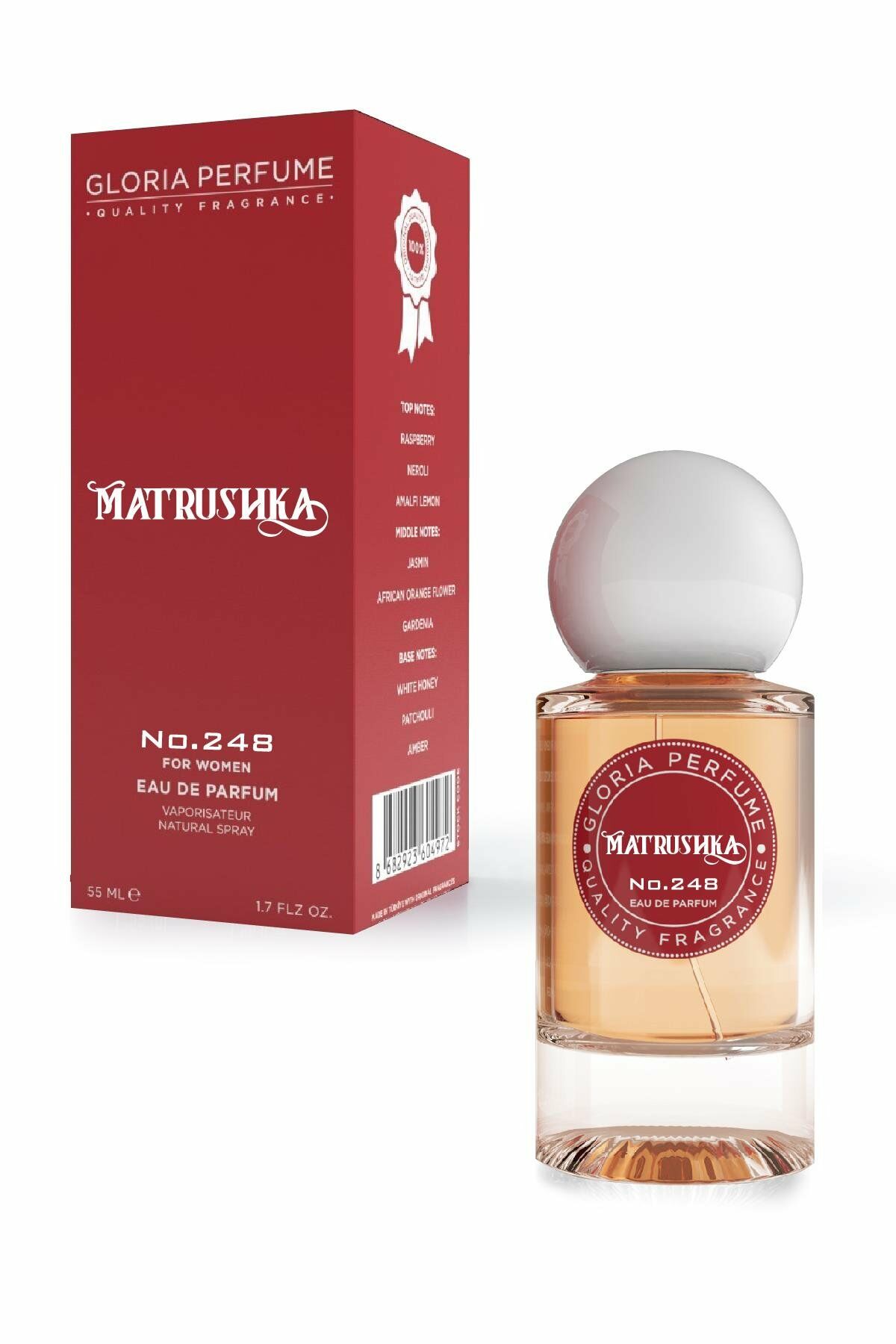 Gloria Perfume Green Apple Women Perfume EDP 55 ml
