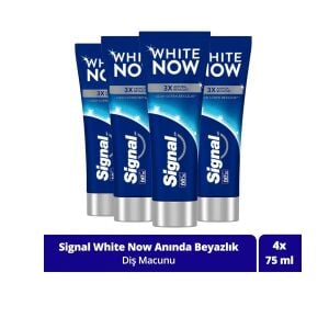 Signal White Now Anında Beyazlık Diş Macunu 75 ml - 4 Adet