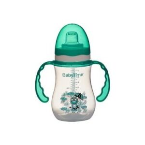 Baby Time BT105 Damla Akıtmaz Kulplu Bardak 250 ml - Yeşil