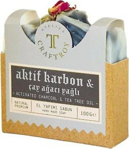 Craft Troy Aktif Karbon & Çay Ağacı Yağlı Sabun 100 gr