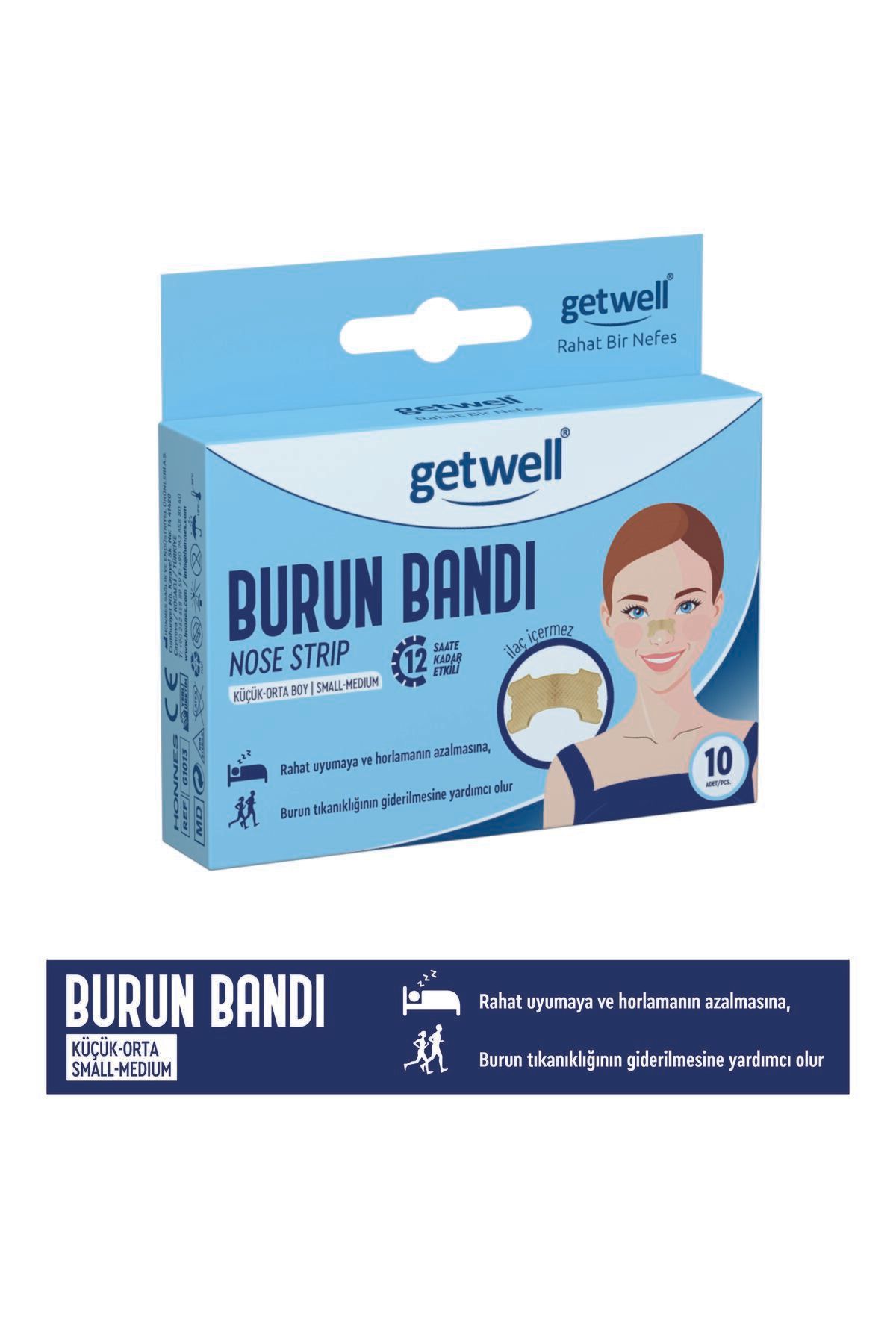 Getwell Orta Boy Burun Bandı 10 Adet