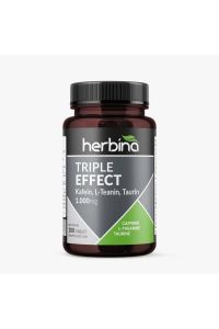 Herbina Triple Effect Kafein L-Teanin Taurin Tablet 100'lü