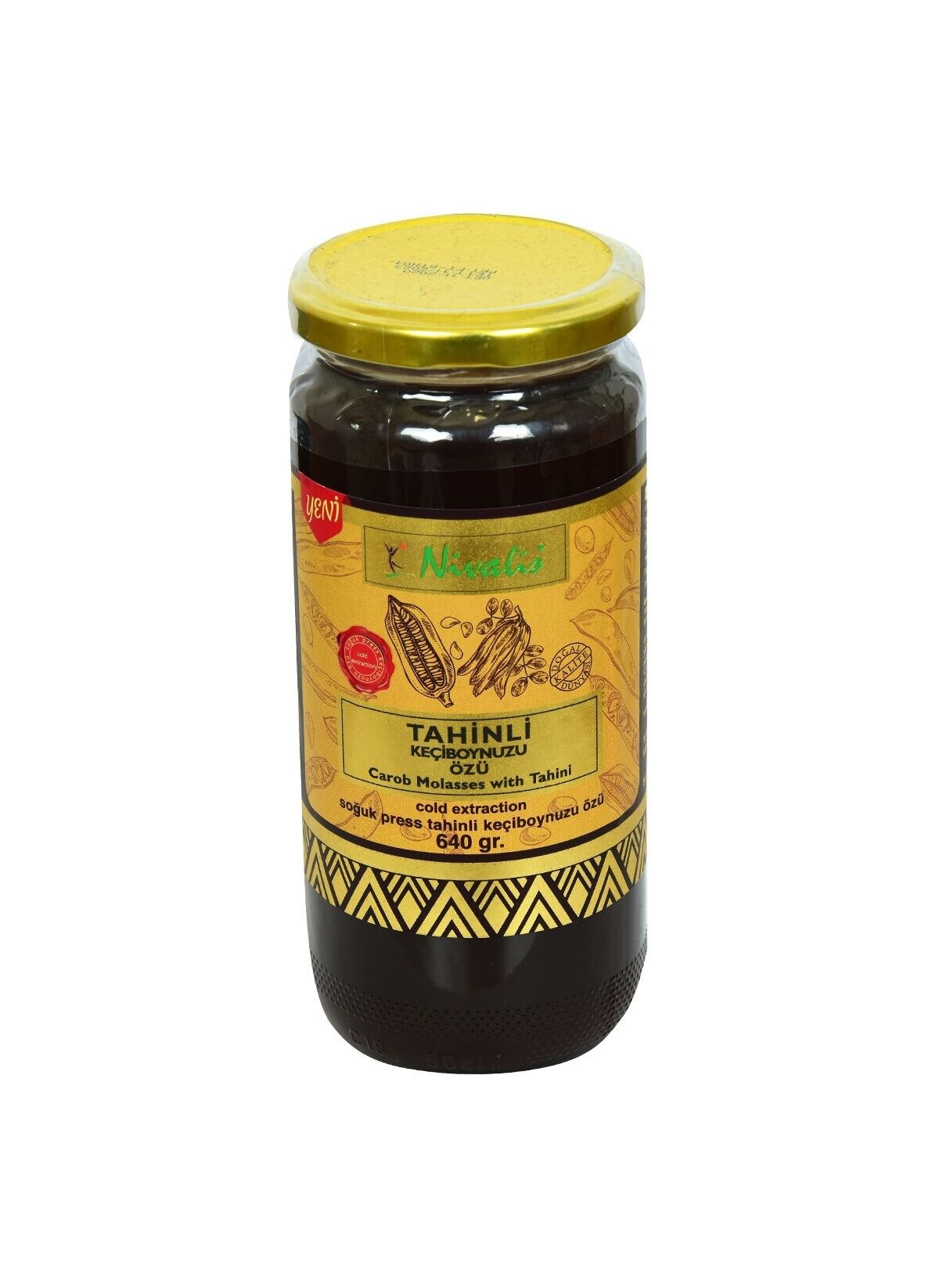 Nivalis Soğuk Press Tahinli Keçiboynuzu Özü Harnup Özü 640 gr