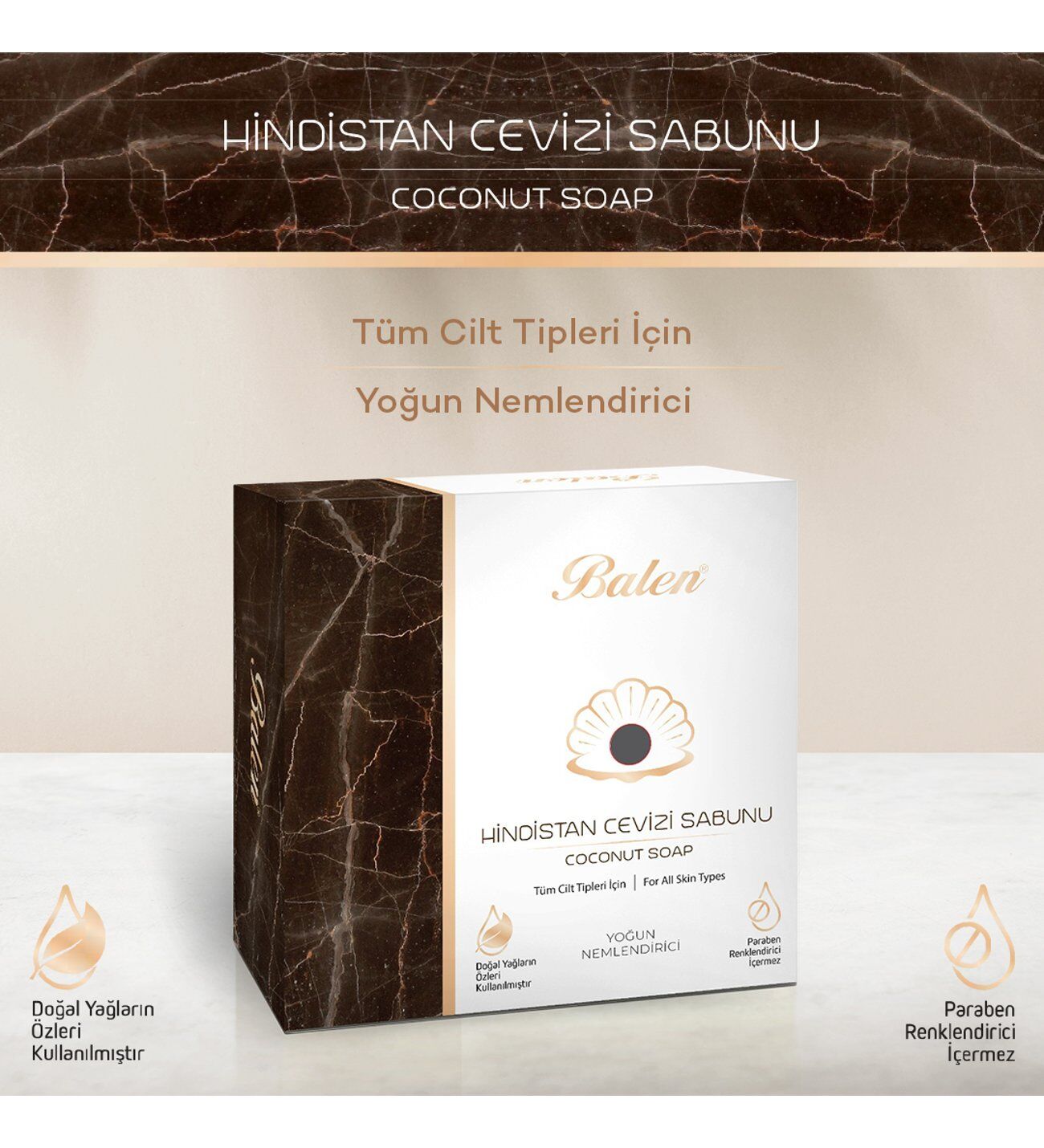 Balen Yoğun Nemlendirici Hindistan Cevizi Sabunu 125 gr