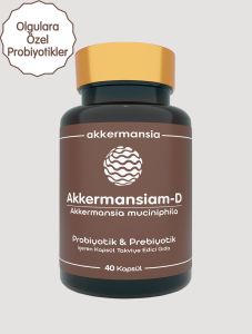 Akkermansiam-D Akkermansia Muciniphila İçeren Takviye Edici Gıda 40 Kapsül