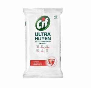 Cif Ultra Hijyen Yüzey Temizleme Mendil 45 Yaprak - 24 Adet