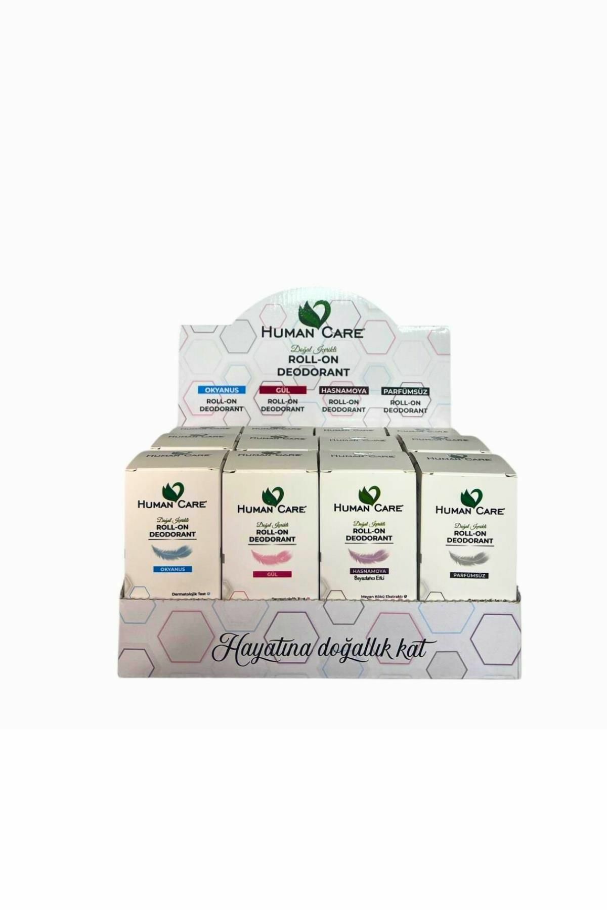 Human Care Doğal Roll-On Deodorant 50 ml - 12'li Karma Stant
