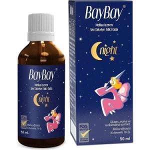 Baybay Night Melisa İçeren Bitkisel Damla 50 ml