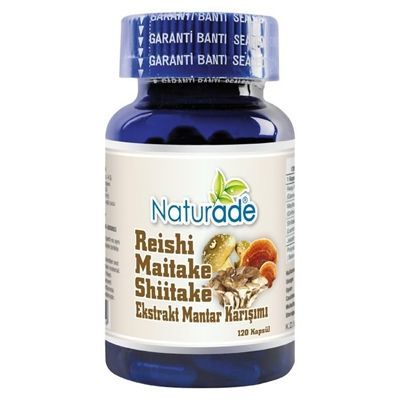 Reishi Maitake Shiitake Ekstrakt Mantar Karışımı 120 Kapsül x 380 mg