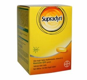 SKT:10/2023 Supradyn All Day CO Q10 İçeren 30 Tablet