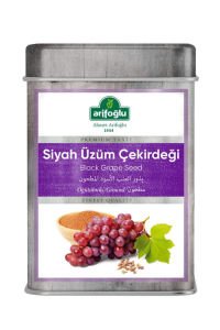 Arifoğlu Siyah Üzüm Çekirdeği Öğütülmüş Teneke Kutu 125 gr